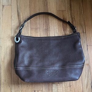 Dark Brown Coach Leather Purse
